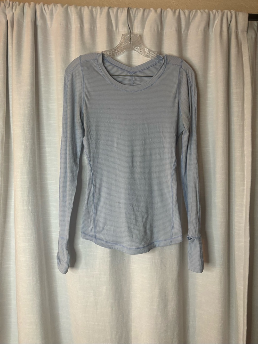 Lululemon Light Blue Long-Sleeve Women's Performance Top